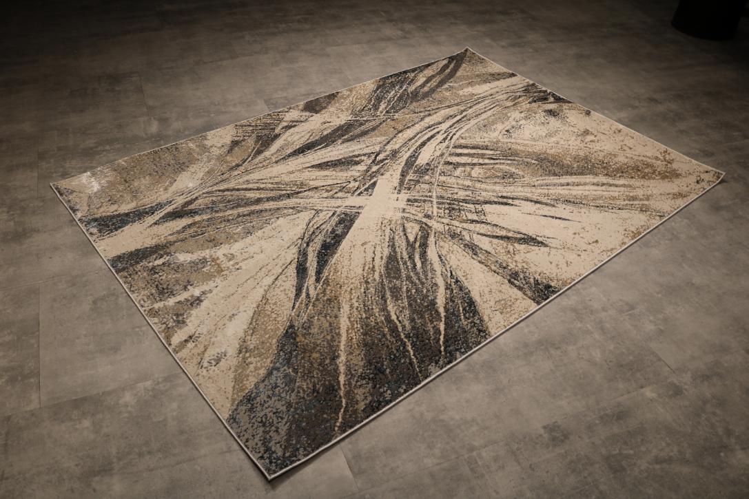 Rug ALURE / LD17B HB Cream (Blue) / 80x150cm